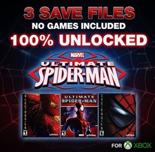 Ultimate Spider Man 2 The Movie Unlocked XBOX Memory Card Save 100 Cheats