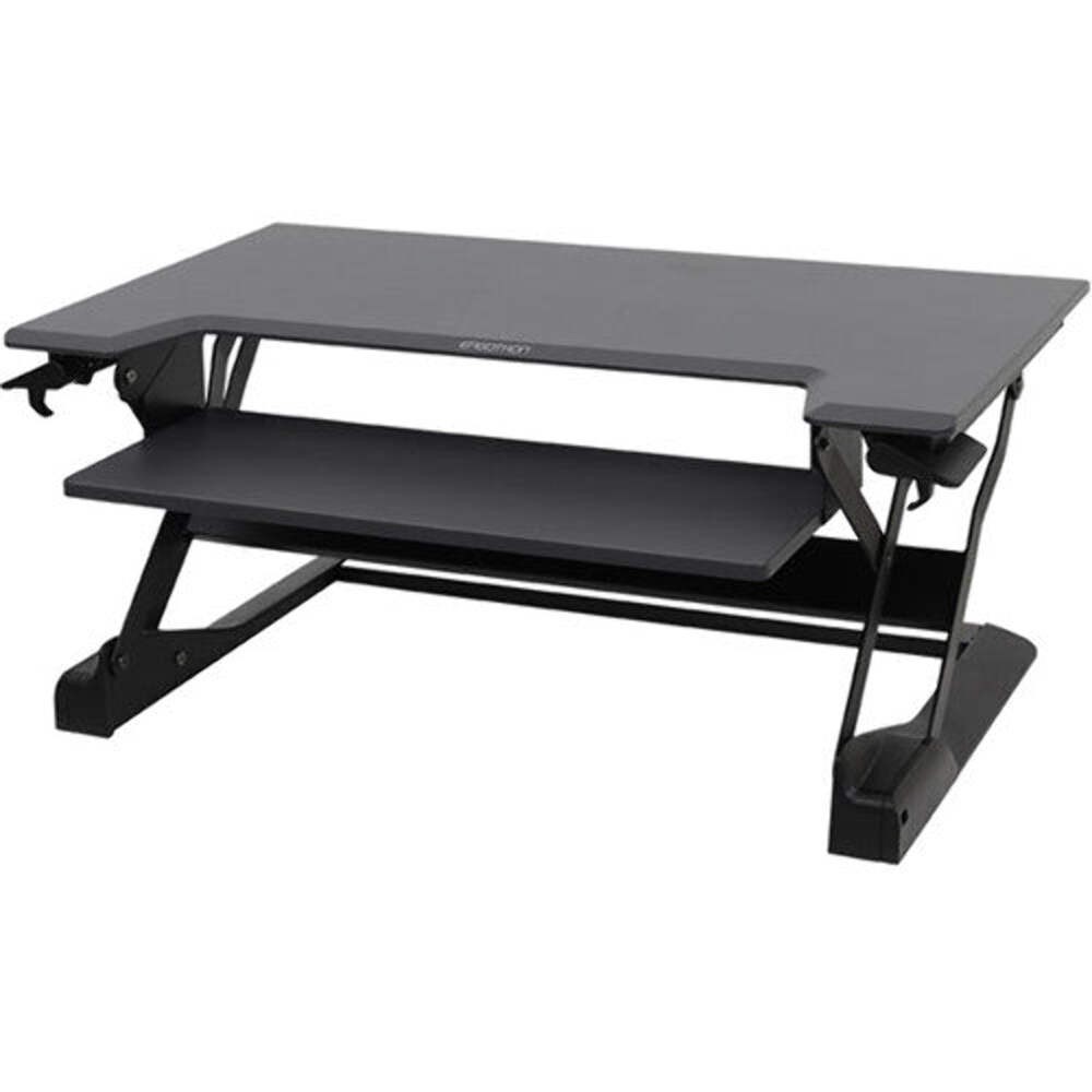 Ergotron 33-406-085 WorkFit-TL Sit-Stand Desktop Workstation (Black) N/R