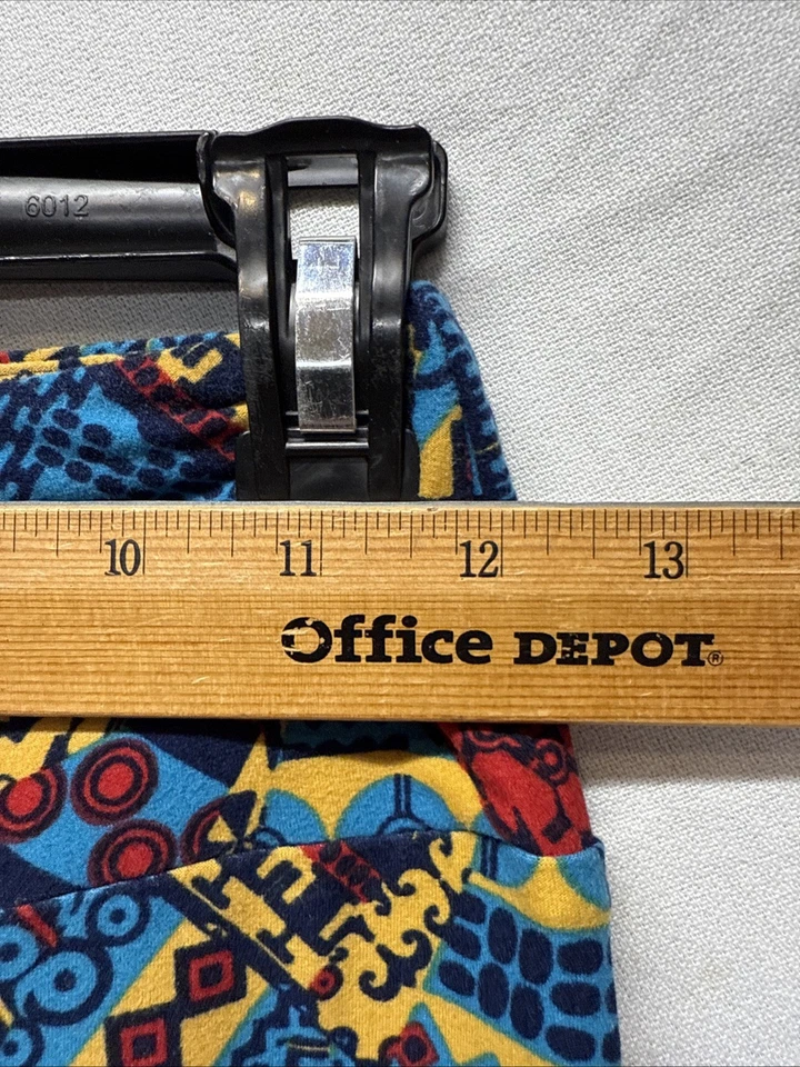 Lularoe Leggings Womens Stretch Pull On Geometric Wide Waistband Multicolor - Image 4 of 4