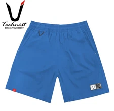 TECHNIST 25S/S Unisex Badminton Shorts Sports Training Pant Blue AsiaFit TNP6578