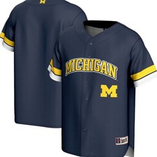 Michigan Wolverines GameDay Greats Spirit Baseball Jersey - Navy