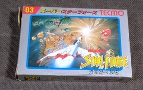 FC Famicom Super Star Force Secret of Space-Time Calendar with box explanation