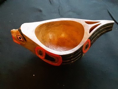 CLASSIC NORTHWEST COAST DESIGN, SEAL EFFIGY CEREMONIAL BOWL,  WY-0626*04641