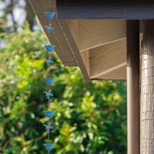 Bird Rain Chains for Gutters Outside House Eaves Drainage Gutters Downspouts