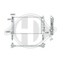 Diederichs KüHler WasserküHler MotorküHler Aluminium FüR Opel Mokka/Mokka X J13