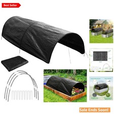 Upgraded 8x4ft Raised Garden Bed Shade Tunnel with Easy Setup and Stability