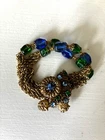 New ListingVintage Signed Mariam Haskell Bracelet. Multiple Strands Gold Tone