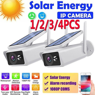  3MP WIFI Pan/Tilt Home Security Camera Outdoor Wireless Solar & Battery Powered