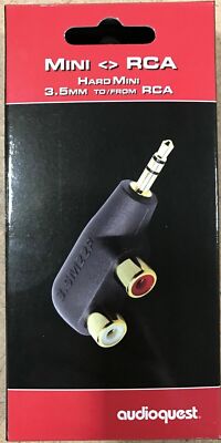 AudioQuest 3.5mm Mini Plug to 2 RCA Adapter