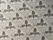 NEW 25 Agua Santa Cerveza Craft Beer Coasters Bar Glass Mat Coaster Sealed Pack