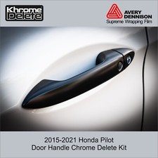 Chrome Delete Vinyl Fitting The 2015-2021 Honda Pilot Door Handles Chrome Delete Vinyl Fitting The 2015-2021 Honda Pilot Door Handles