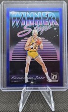 2018-19 Panini Donruss Optic Winner Stays Blue Prizm /85 Kareem Abdul-Jabbar HOF