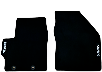 Front Carpet Floor Mats – Waterproof Velour Set For Toyota Yaris (2 Pieces)