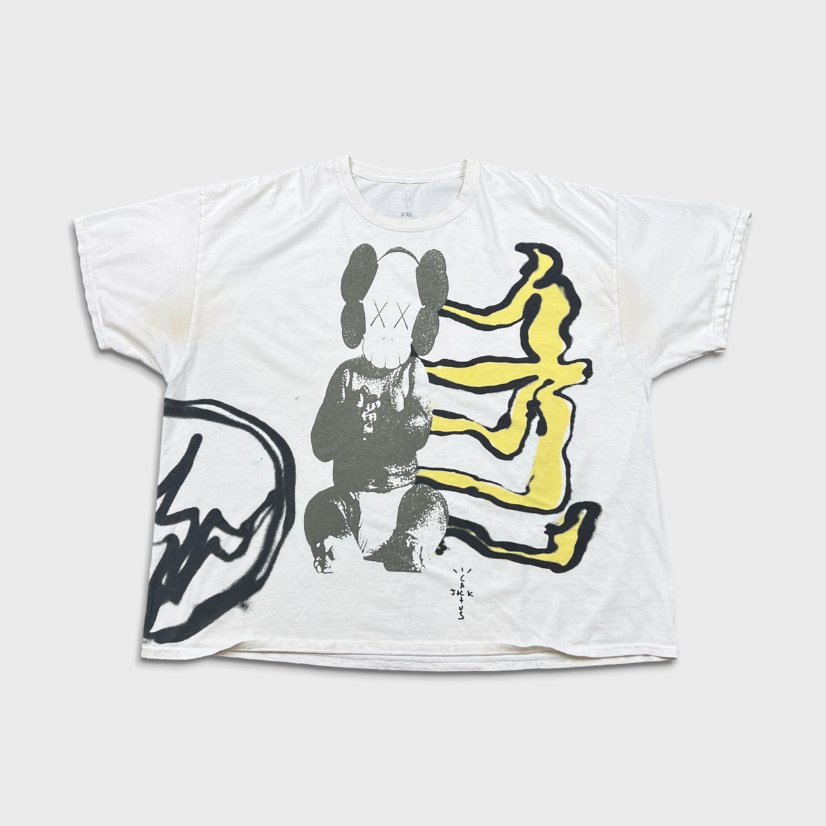 Travis Scott Cactus Jack + Kaws For Fragment T Shirt Mens 2XL 