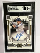 2023 Topps Tier One Break Out Autographs  #BOA-AV Anthony Volpe /99 SGC 10 RARE!