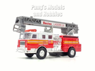 5 inch Boston Fire Department BFD Ladder Truck #26 1/120 Scale Diecast Model