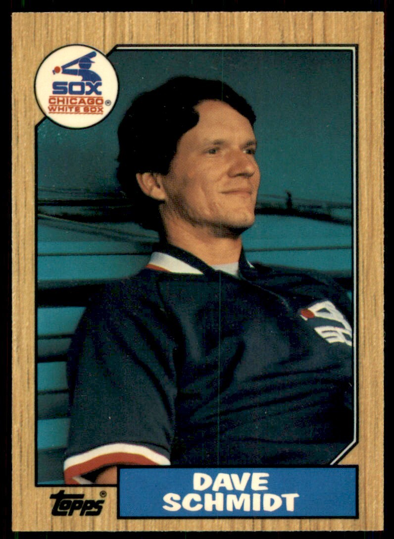 1987 Topps Tiffany Dave Schmidt Chicago White Sox #703
