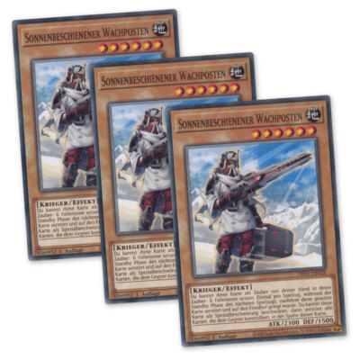 Yu-Gi-Oh - 3x DIFO-DE028 Sonnenbeschienener Wachposten Playset Common 1. Auflage