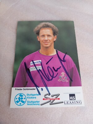 Signed Postcard Frieder Schömezler Stuttgart Kickers NEW 