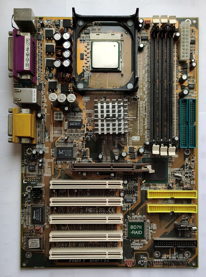 Abit BD7II-RAID Motherboard with Pentium 4 2.8GHz CPU and 2GB RAM Test OK! - Image 2 of 4