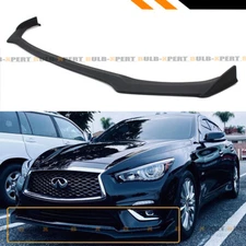 FOR 18-24 Infiniti Q50 Base Luxe Winglet Style Front Bumper Lip Spoiler Splitter
