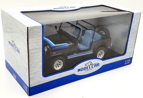 Model Car Group 1/18 Scale MCG18281 - Jeep CJ-7 - Black - Picture 5 of 5