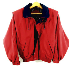 Vtg Swingster Olympics Xerox Logo Jacket Coat Mens S Embroidered Red Full Zip
