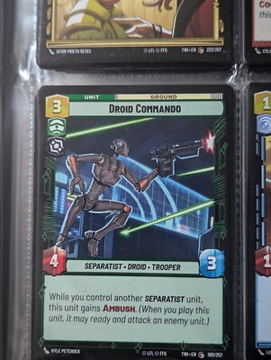 Star Wars Unlimited Twilight Of The Republic Droid Commando Karte 081