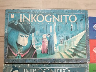 INKOGNITO 1988 MB KOMPLETT 95% VINTAGE BRETTSPIEL GESELLSCHAFT KARNEVAL SPIONE