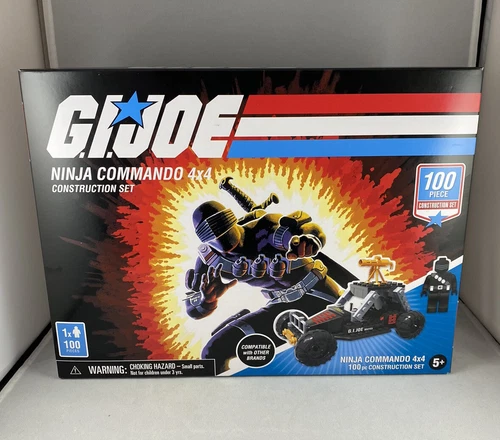 GI JOE NINJA COMMANDO 4X4 CONSTRUCTION SET FOREVER CLEVER NEW SEALED SNAKE EYES