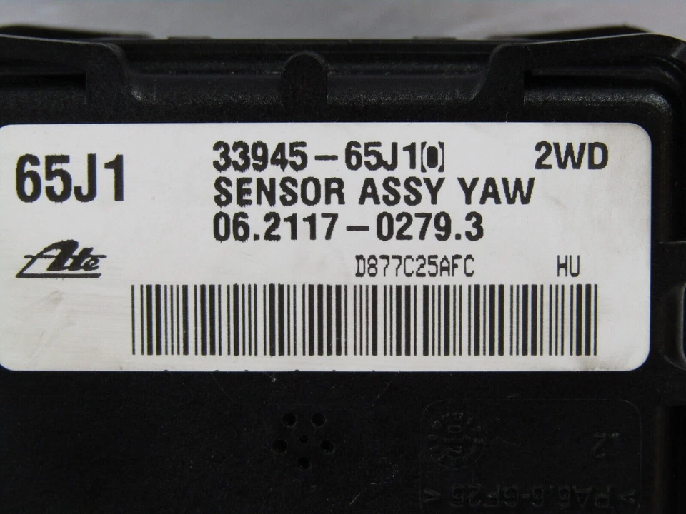 Sensor de velocidad de guiñada Suzuki Grand Vitara 2006-2007 33945-65J10 OEM Foto 2 de 4