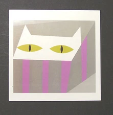 Edie Harper (Charley's Wife) Notecards "Cat In A Hatbox" 4 Pack w/Envelopes