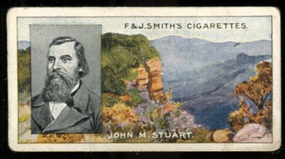 Tabakkarte, F & J Smith, FAMOUS EXPLORERS, 1911, John M Stuart, #12