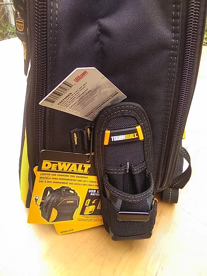 DEWALT DGCL33 Pocket Tool Backpack Toughbuilt Knife Pouch Milwaukee Veto Bag - Image 4 of 4
