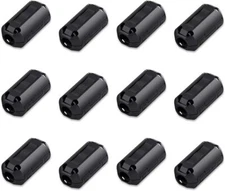 12 Pack Rfi Emi Noise Suppressor Cable Clip, Clip-on Ferrite Ring Core Noi