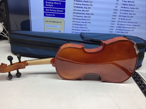 CARLO ROBELLI CLASSIC VIOLIN WITH SOFT CASE PARTS BROWN No Bow Round Stick Nice - Picture 15 of 20