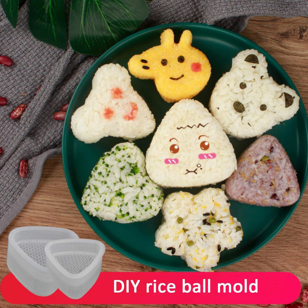 7PCS Non-Stick Cartoon Sushi Rice Ball Molds for Onigiri
