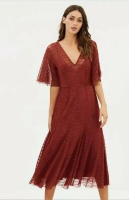 talulah candid lace midi dress Talulah Tiered Midi Dress