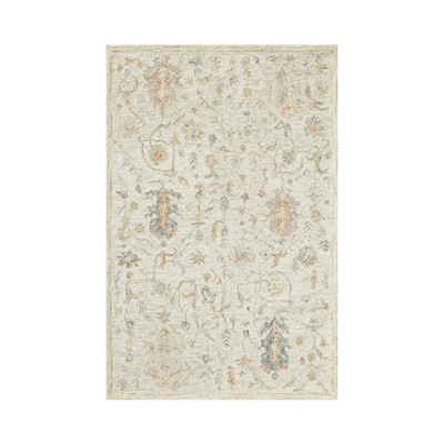 Ox Bay Hand Tufted Traditional Floral Wool Area Rug 7'9'' x 5' (Rectangular)