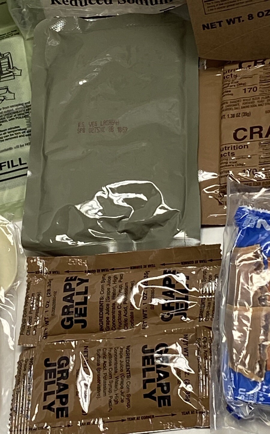 SOPAKCO MRE-VEGETABLE LASAGNA-LOW SODIUM EMERGENCY RATION-(15) MEALS-07/26