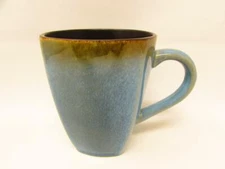 Elemental Ocean by Threshold Mug Reactive Blue, Brown Edge, Brown Inside  b249