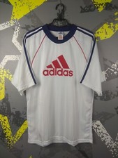 Adidas Vintage Jersey Football Soccer Shirt Big Logo 90s White Men Size M ig93