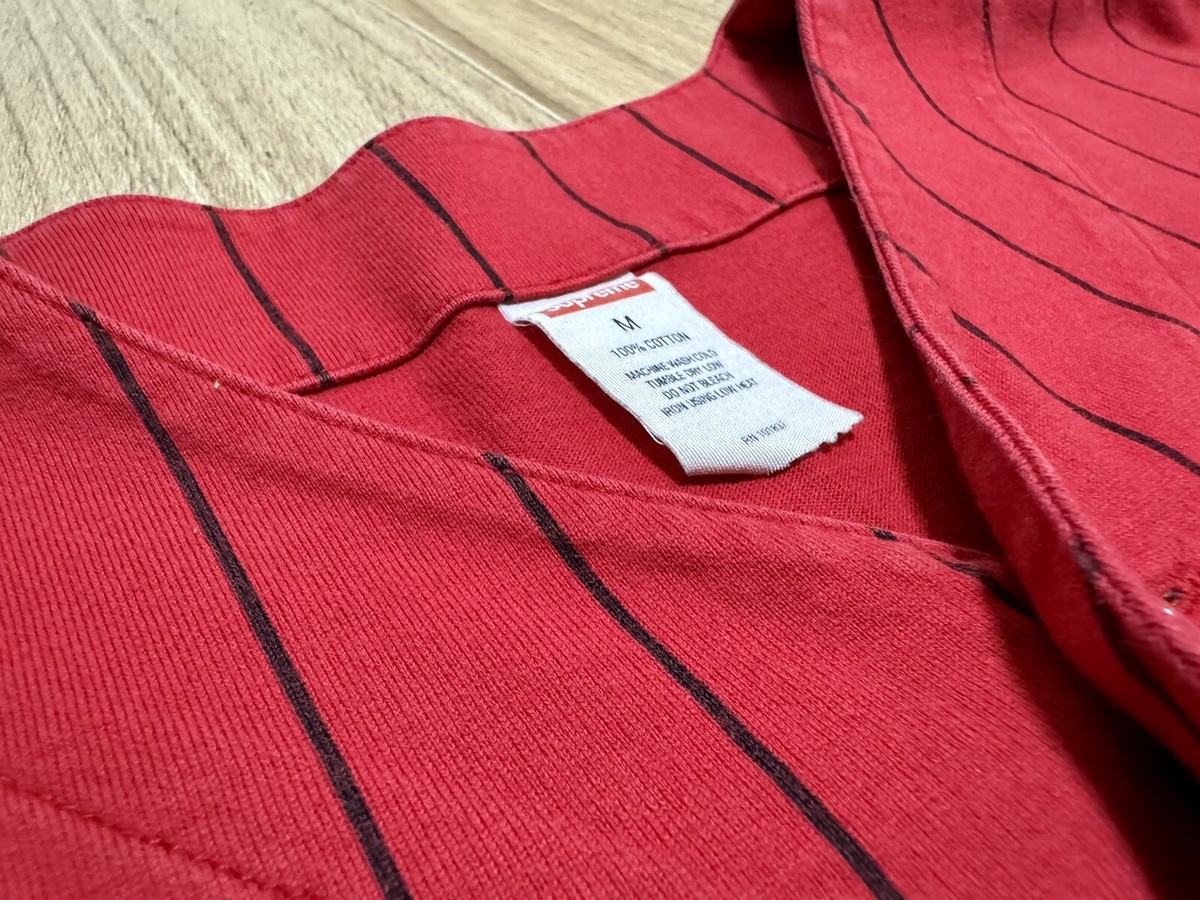 RARE 2019 SUPREME LOVE HATE BASEBALL JERSEY RED FW19 Size Medium