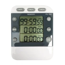 Digital Kitchen Cooking Timer 3 Channels Count UP/Down Timer for Study Classroom