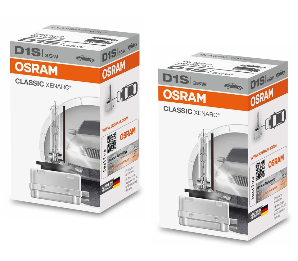 2X Osram D1S D2S D3S D2R D8S 66144 66244 CLC XENARC Xenon Brenner Classic