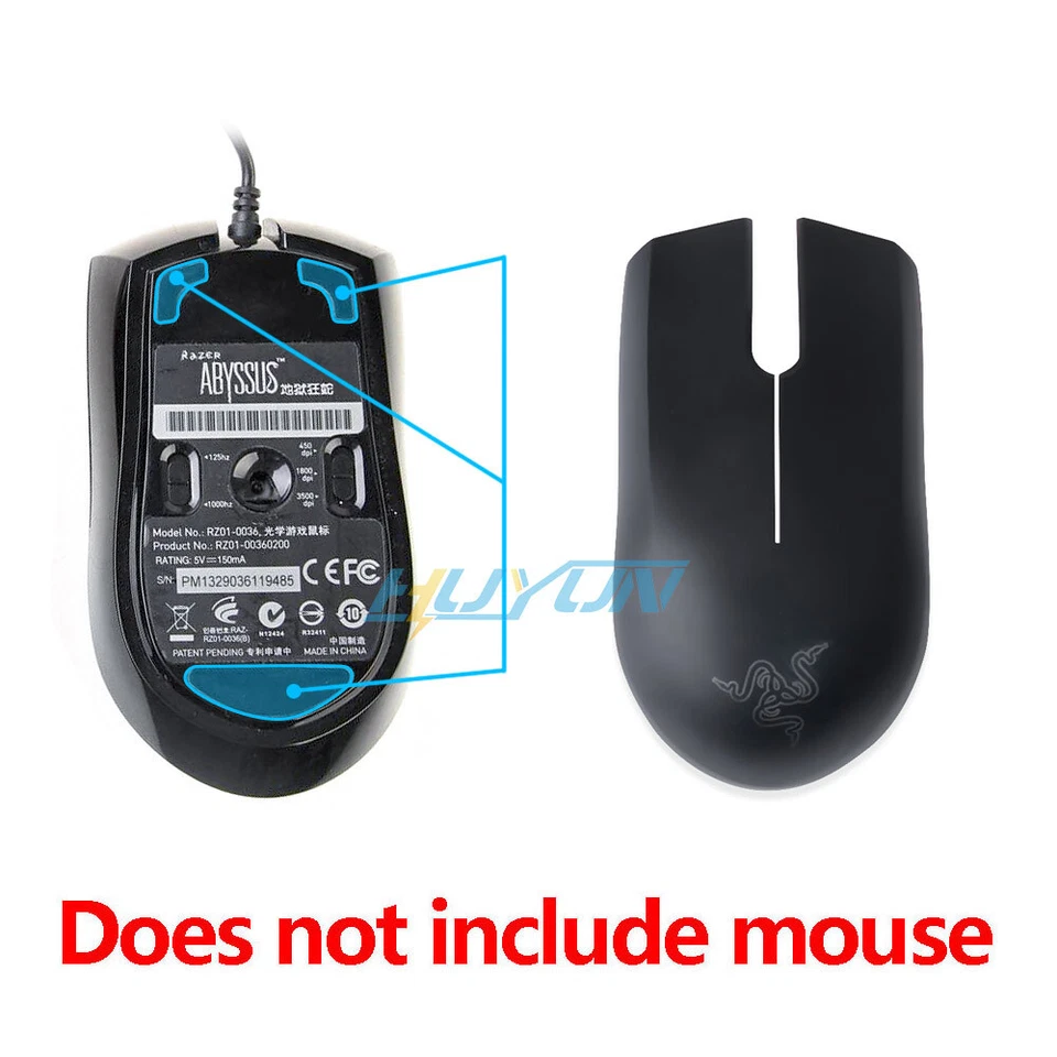 Mouse Shell/Cover Replacement outer case for Razer Abyssus 1800DPI/3500dpi 3.5G - Image 2 of 4