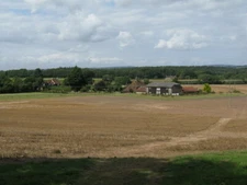 Photo 6x4 View across field to Redlands Farm Duncton  c2009