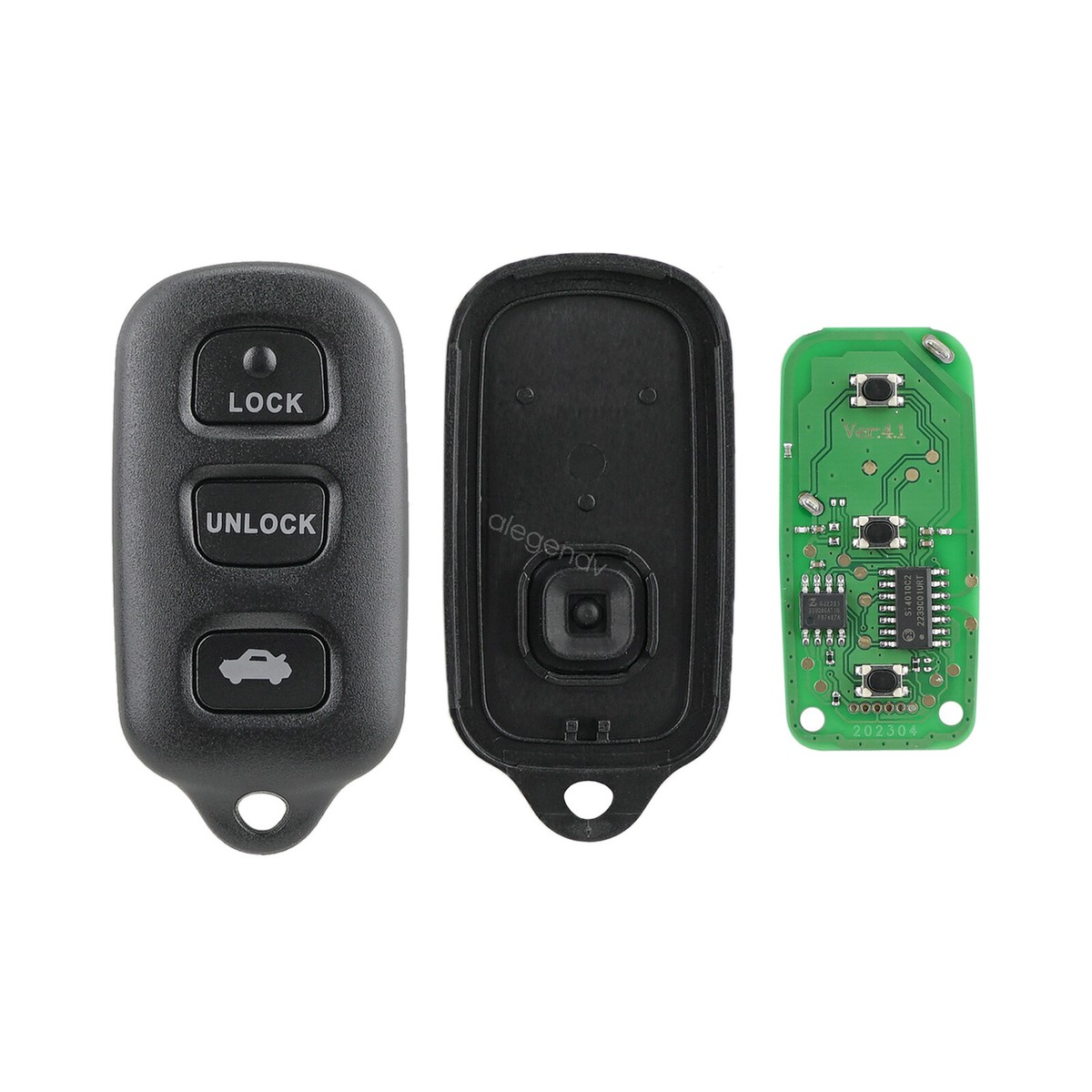 2 Replacement Key Fobs For Toyota Avalon 1998-2004 – Self-Programmable, Black Finish
