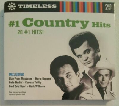 New #1 Country Hits by Various Artists 2-CD Set 2007 Timeless  NEW--RARE