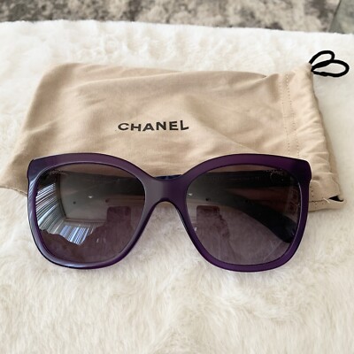 CHANEL 5288-Q c.1463/S1 Rectangle Purple Blue Gradient Sunglasses